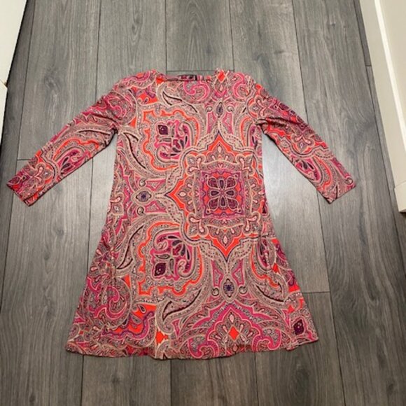 Weekend MaxMara Red Paisley Boho Top Size S - Picture 4 of 6